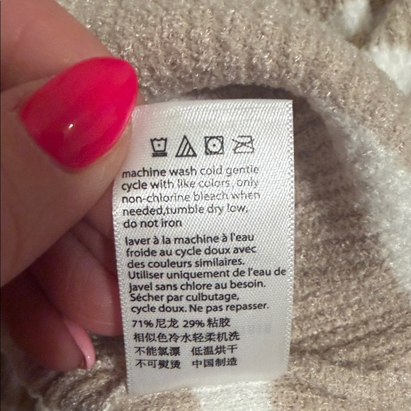 Barefoot Dreams CozyChic Ultra Lite Stone Striped S/S Top Women’s Sz. L Luxe - Picture 9 of 9